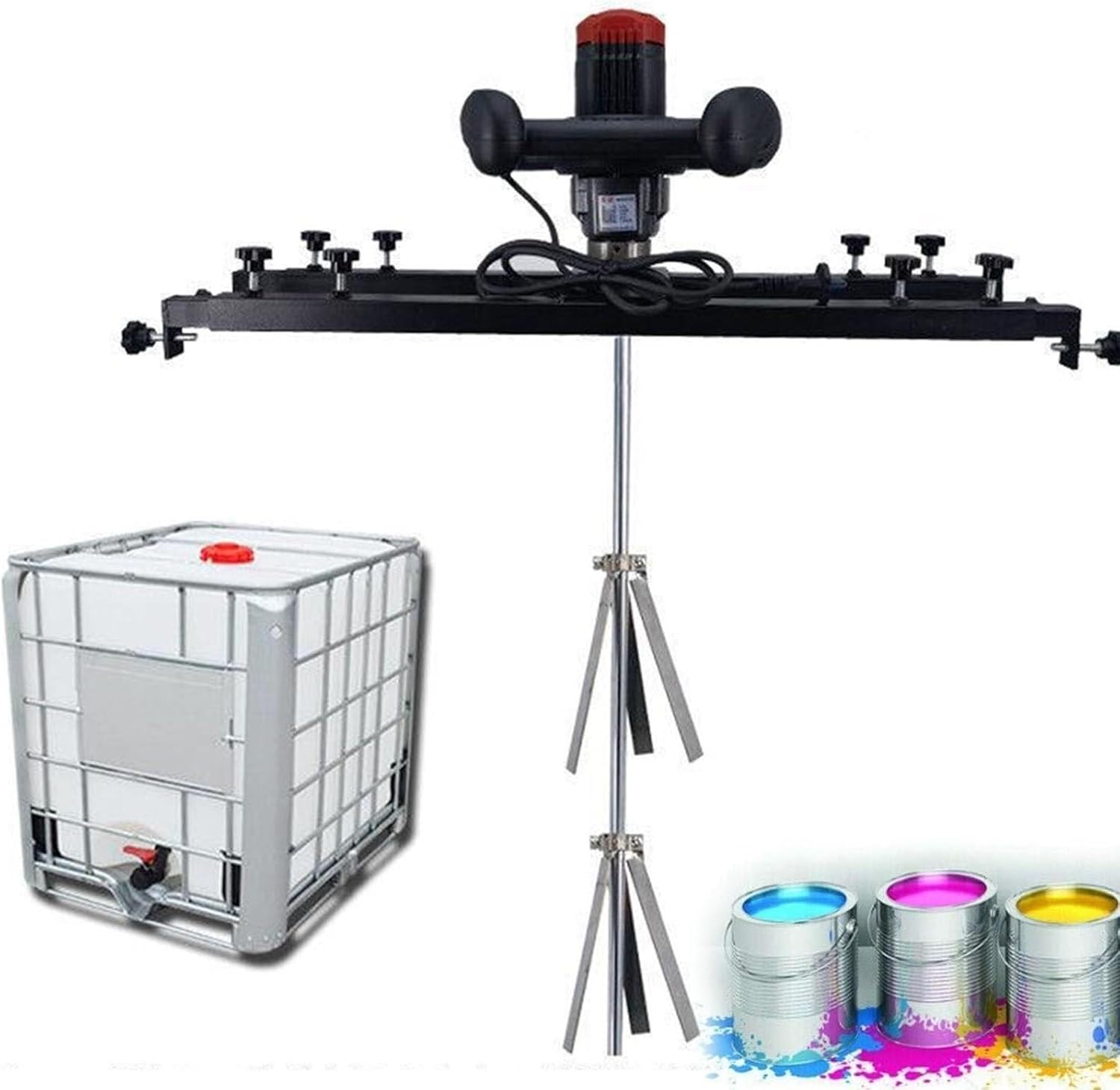 Commercial Barrel Drum Stirrer,Paint Stirring Machine,3280W Electric Tank Mixer Machine with Support Hanger,Paint Mixing Equipment for Ink Dissolver Agitator