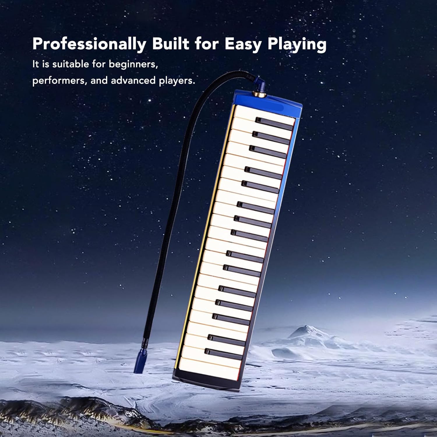 37 Key Professional Melodica Instrument ABS Material, Music Class, Long lasting Reliability for Beginners