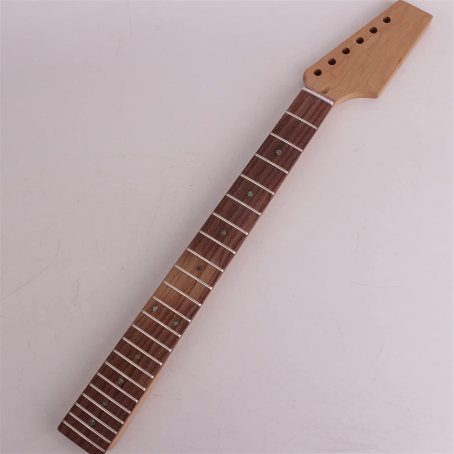 Unfinished Maple Neck Fretboard Mahogany Body 22 Frets Electric Guitar Kit DIY Unfinished Guitar Set (Color : 02)