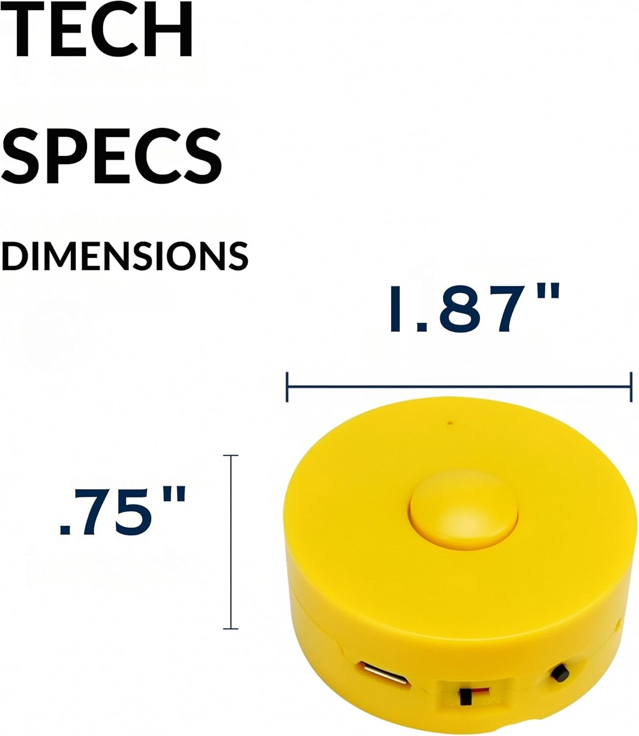 RediTech Go™ Yellow Recordable Voice Modules – 100 Pack – 4-Minute Audio Playback – Upload MP3 Files – for Plush Toys, Crafts, Pillows & Keepsakes – Batteries Included