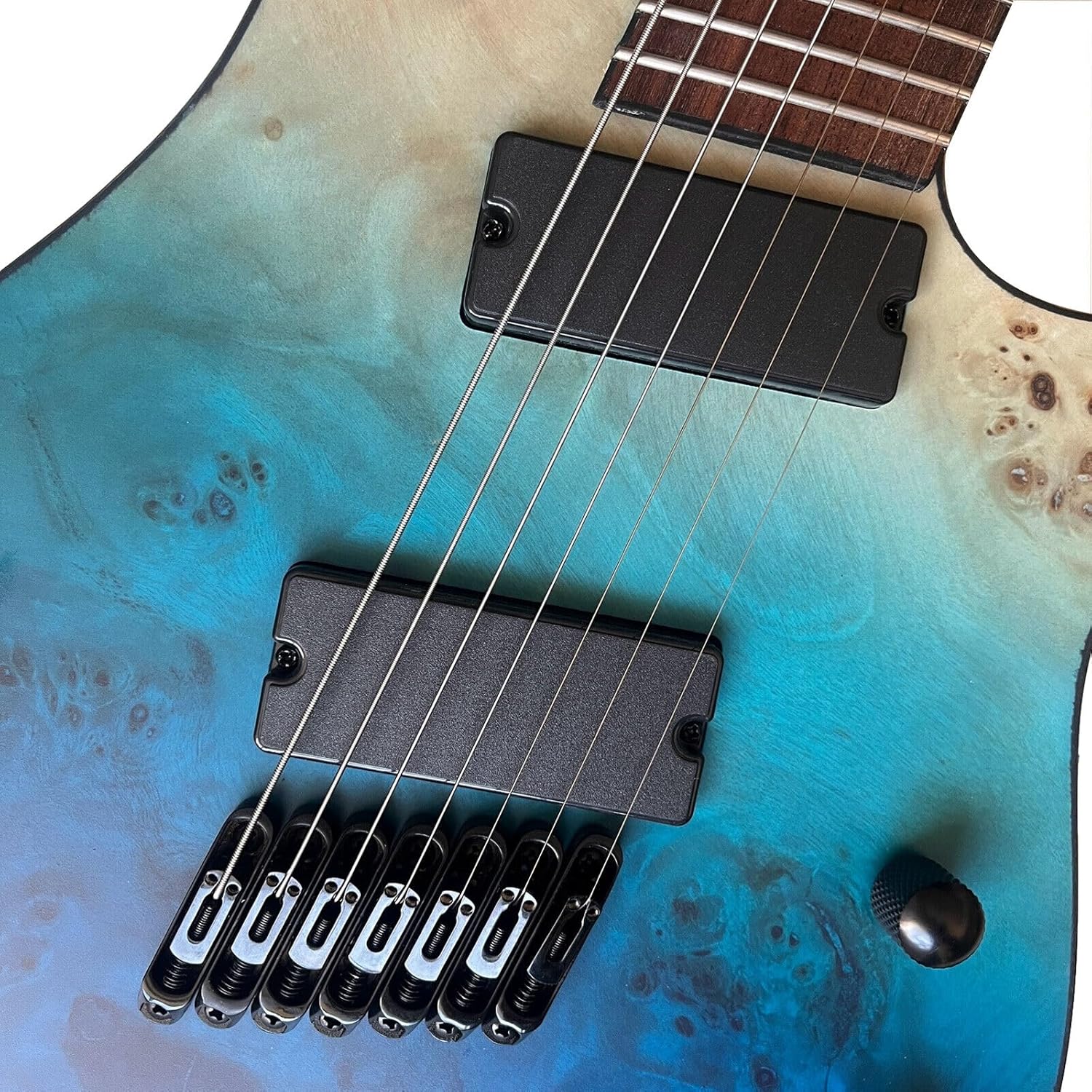 Upgrade Generation Pro Fanned Fret Electric Guitar 7 String Solid Body Guitar Stainless Steel Fret Roasted Guitar Neck