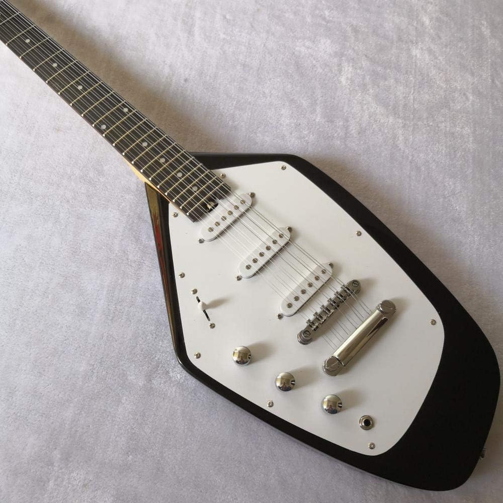 12 String Electric Guitar Maple Neck Black Paint Acoustic Steel String Guitars Classical Guitar Acoustic Guitars (Size : 39 inches)