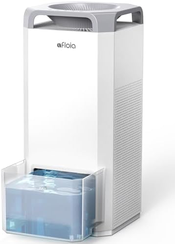 Afloia Humidifier for Bedroom Large Room - Mist Free Evaporative 2 in 1 Humidifier and Air Purifier in One Combo for Home with Top Fill 5L Tank/Humidity&Air Quality Sensor/2-24H Timer