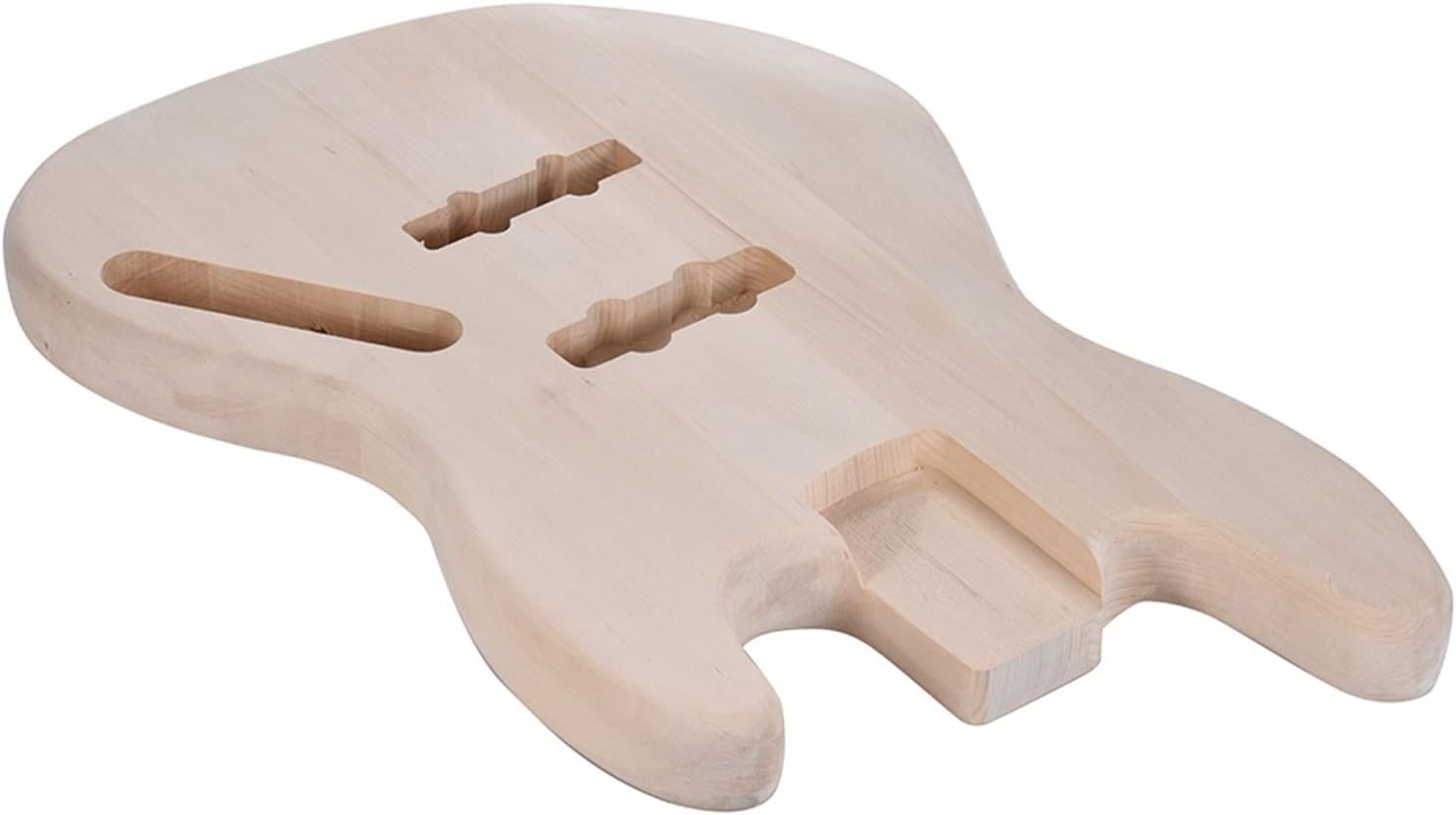 TSTS 4-String Electric Bass Guitar DIY Kit Solid Basswood Body Maple Neck Rosewood Fingerboard DIY Kit Set Unfinished Electric Guitar Kit