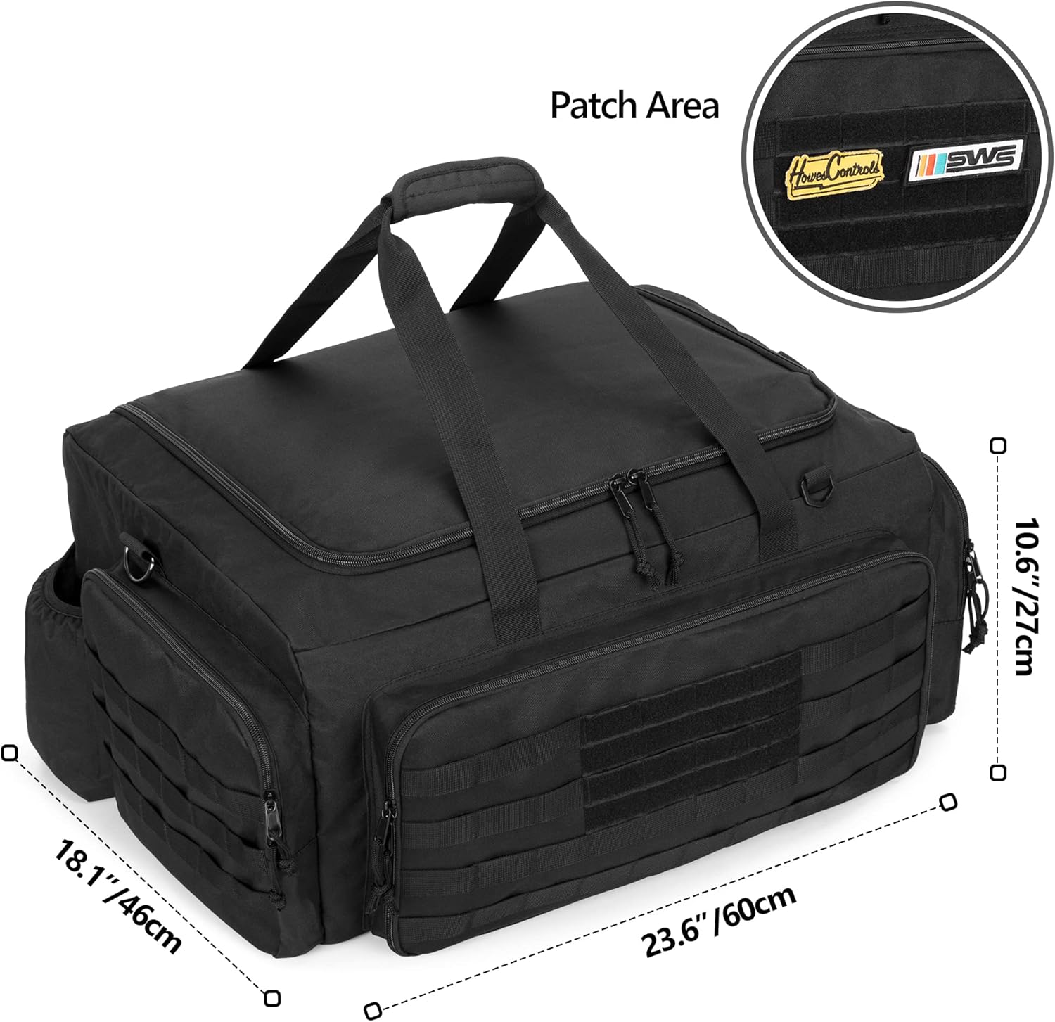 RC Car Bag for 1/8 and 1/10 Car, RC Carry Case Compatible with Traxxas 1/8 Car, Multi-Pockets to Store Tools and Other Accessories, Adjustable Shoulder Strap for Easy Carrying (Patent Design)