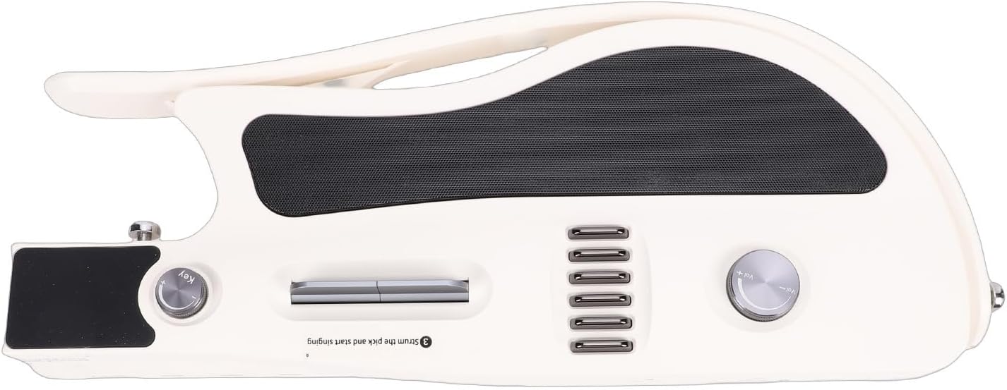 Stringless Smart Guitar, Foldable & Portable Electric Guitar with Built in Tuner for Beginners Practice and Travel