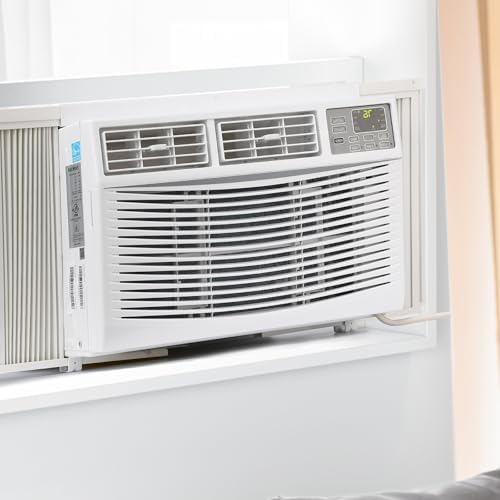 Window Air Conditioner, 8,000 BTU Window AC Units, Remote/App Control and Dehumidify Function, 3 Cooling & Fan Speeds, Cools 350 Sq.Ft, Perfect for Bedroom, Living Room, Home Office