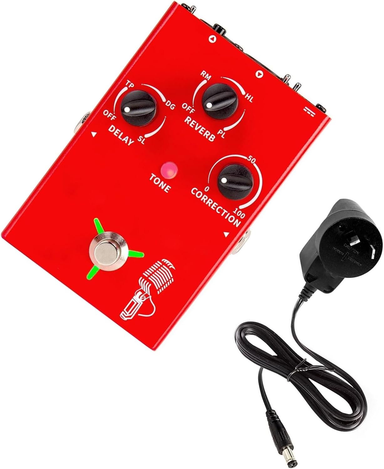 Professional Guitar Effects Pedals Vocal Guitar Effects Processor With Delay And Reverb For Microphone Amps(5)