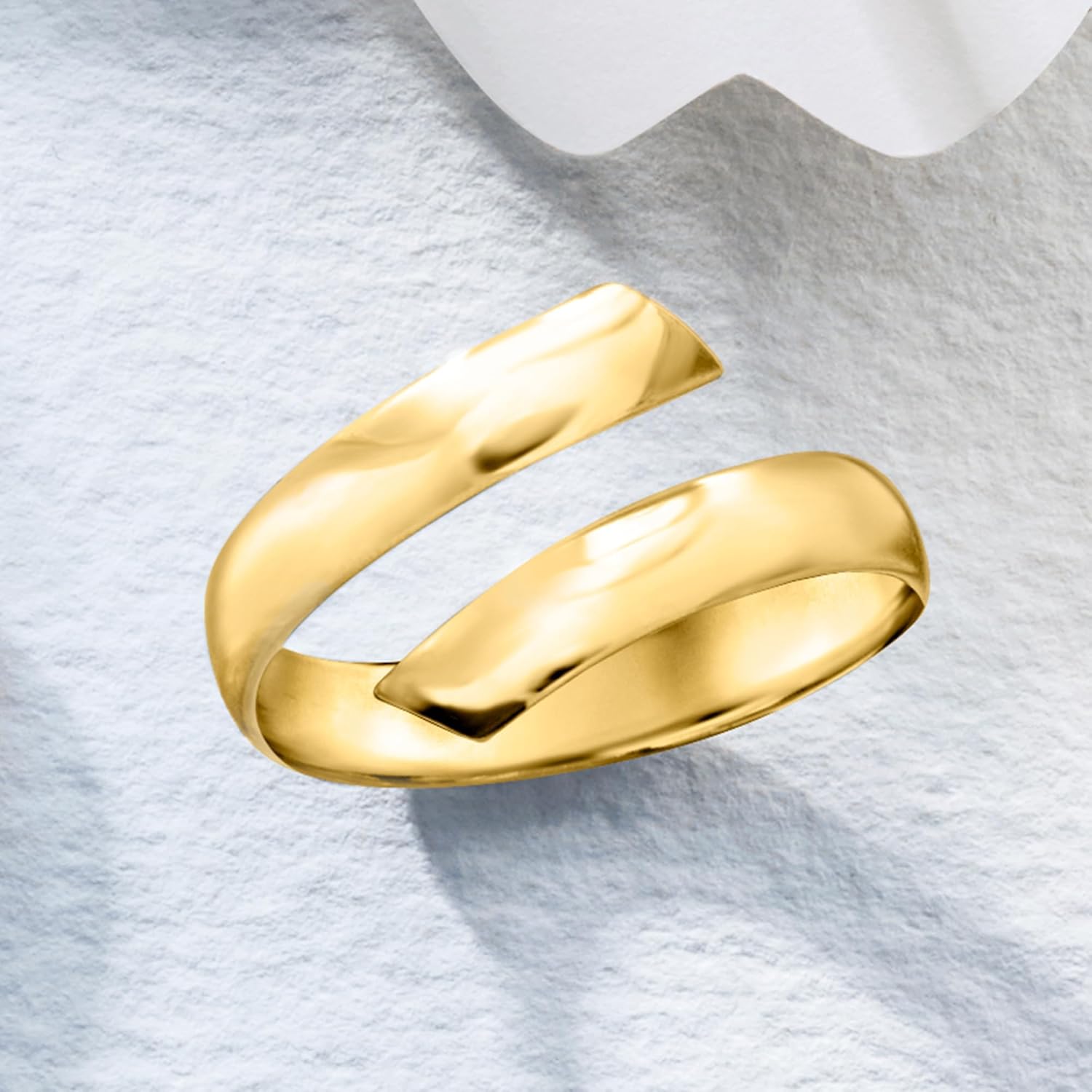 Ross-Simons Italian 18kt Yellow Gold Bypass Ring