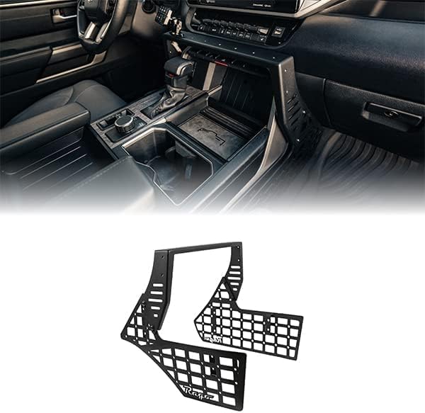 Rago Fabrication Center Console Molle Panels & Device Bridge for The 2022-2024 Toyota Tundra | Mount for Pouches, Med-Kits, Tools, Holsters & Other Accessories | Made in The USA | Truck Accessories