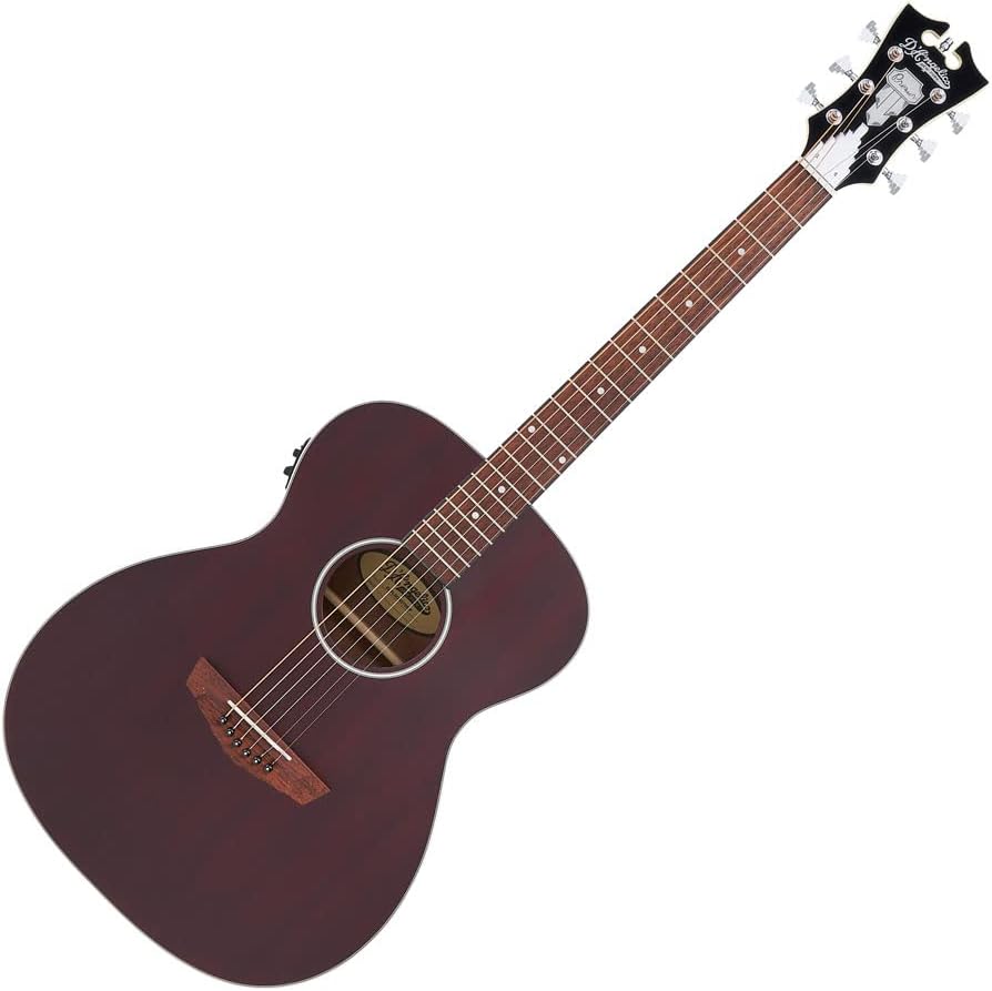 D'Angelico DAPLSOMSTWCP Premier Tammany LS Acoustic-Electric Guitar, Trans Wine (Gear Hero Exclusive)