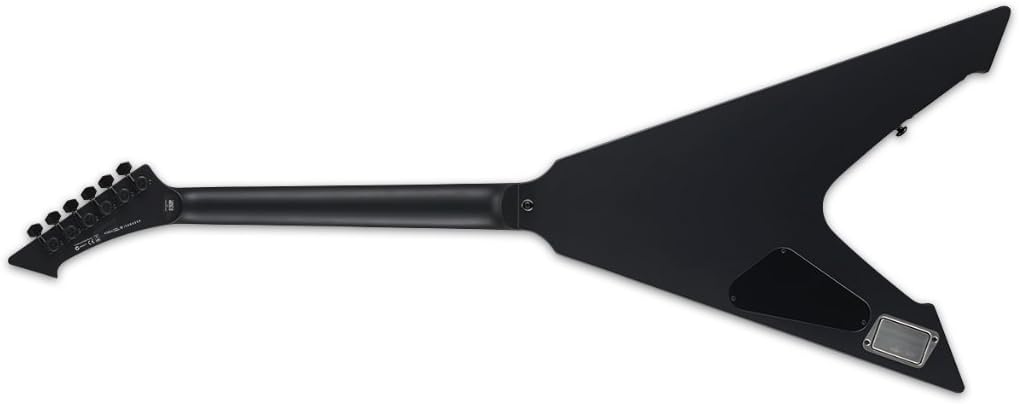 ESP LTD James Hetfield Signature Vulture Electric Guitar with Case, Satin Black