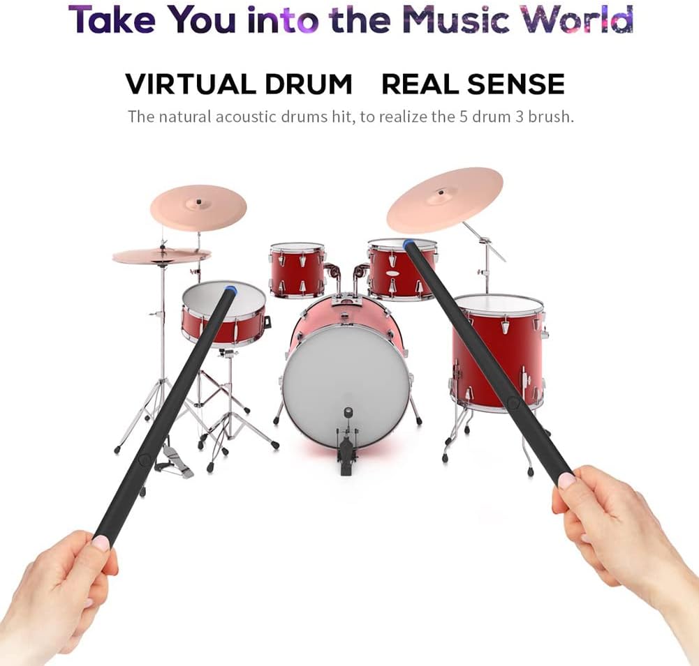 somatosensory drum set music electronic drum adult rock percussion portable air drum set suitable for beginners/adults/teens of musical instruments