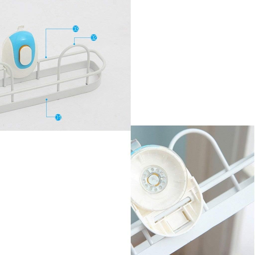 Easy Eco Life Wall Mount Shoe Rack Slipper Shelf Storage Organizer Bathroom Shower Room No Drilling No Tool,Damage Free Installation