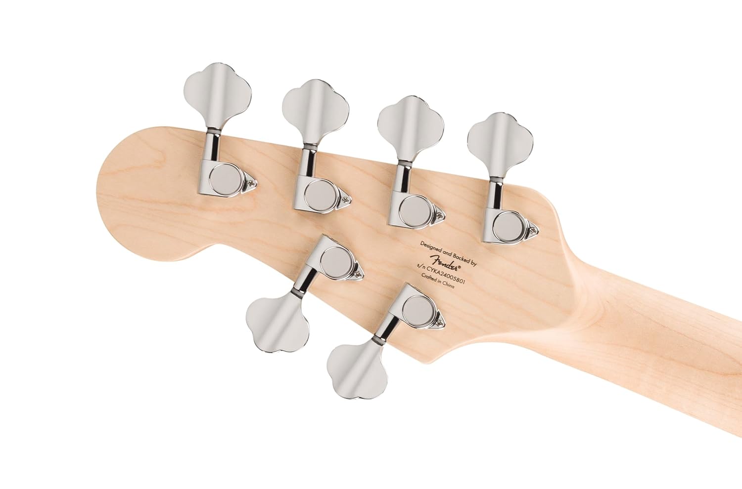 Affinity Series Jazz Bass VI, Laurel Fingerboard, Black Pickguard, Black Metallic