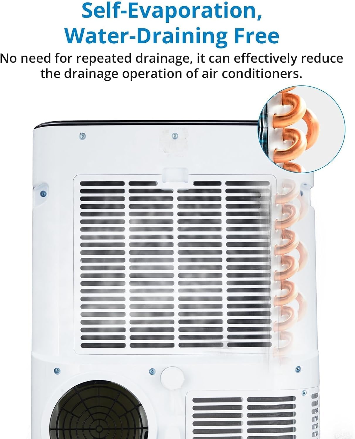 14000 BTU Portable Air Conditioners, Cools Up to 750 Sq.Ft,Cooling/Dry/Fan Mode,Quiet Portable AC Unit With Remote Control,AC Unit For Large Living Room,Office