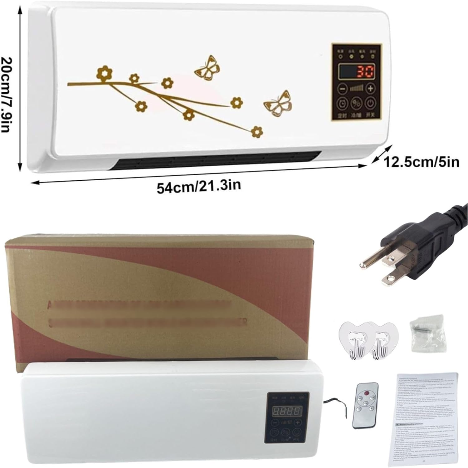 Mini Portable Air Conditioners Wall Mount Fan Ac And Heater Combo Unit With Remote Smart Air Conditioner Fan Waterproof For Bathroom