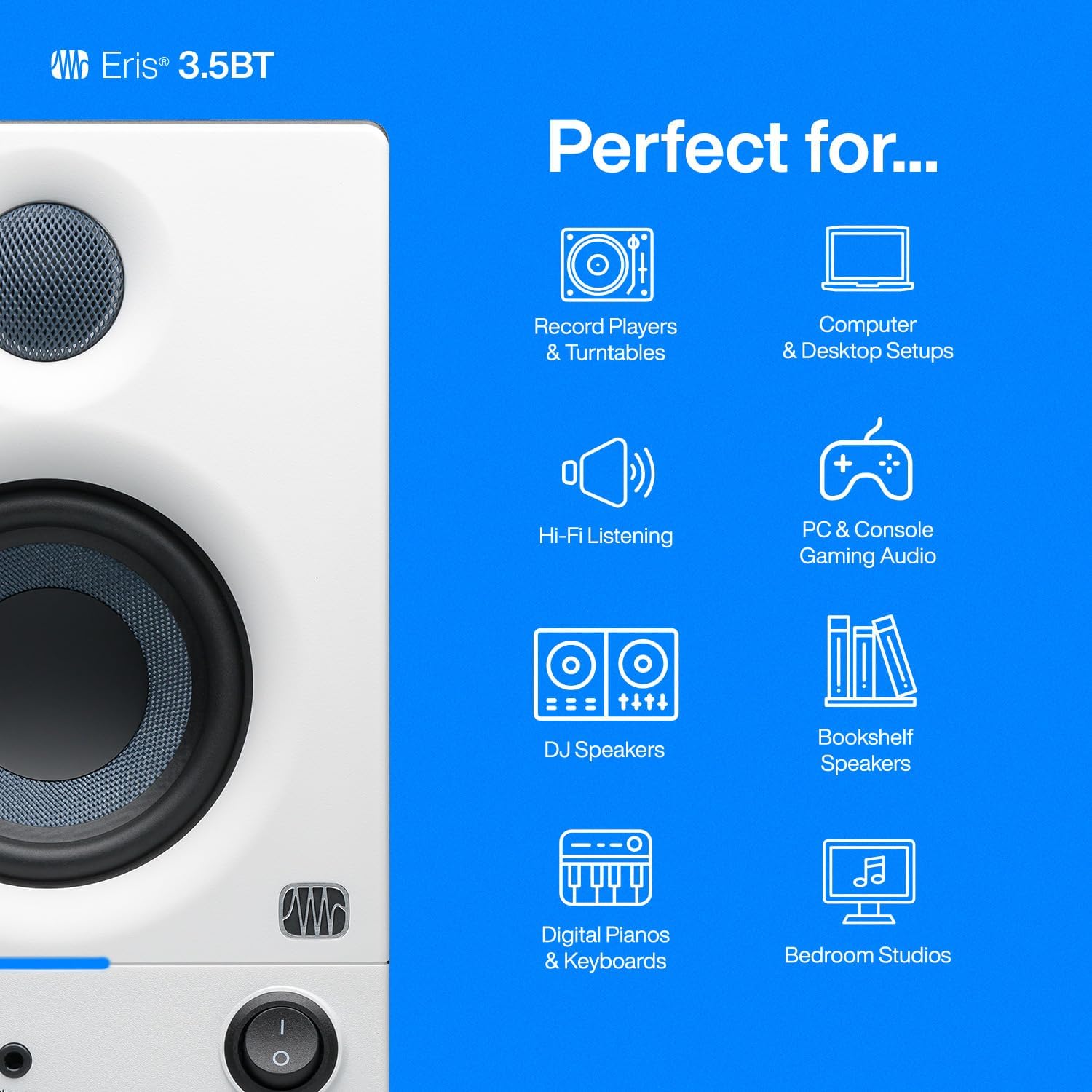 PreSonus Eris 3.5BT Studio Monitors, Pair — 3.5