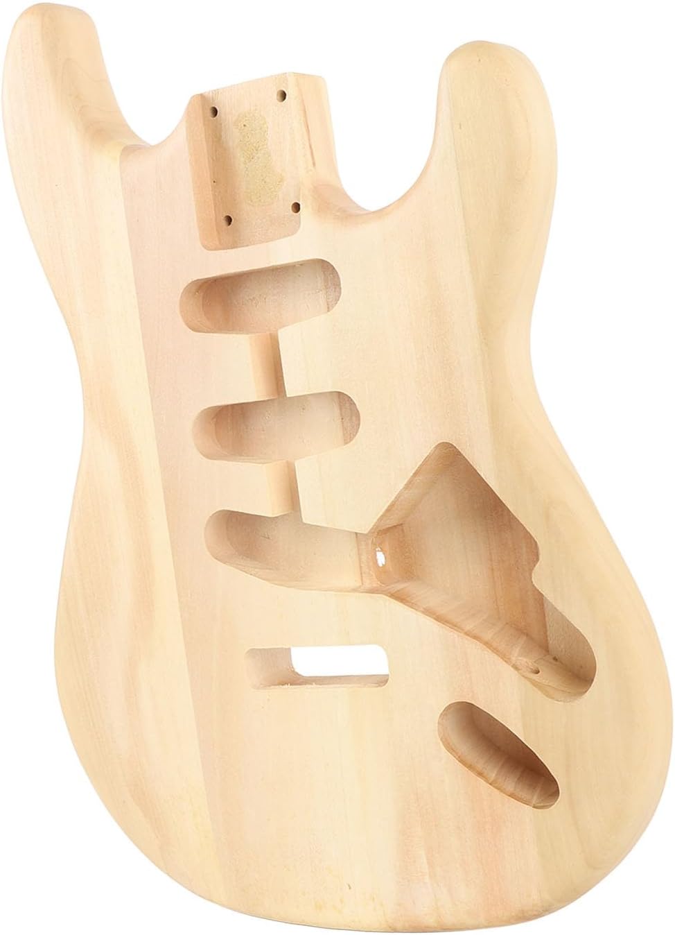 Unfinished Electric Guitar Body Walnut Wood Blank Triple Single Pickup Hole Guitar Body Replacement