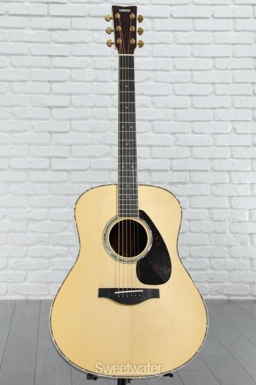 Yamaha L-Series LL16RD Solid Rosewood Acoustic-Electric Guitar w/ Case - Natural, Abalone Inlay