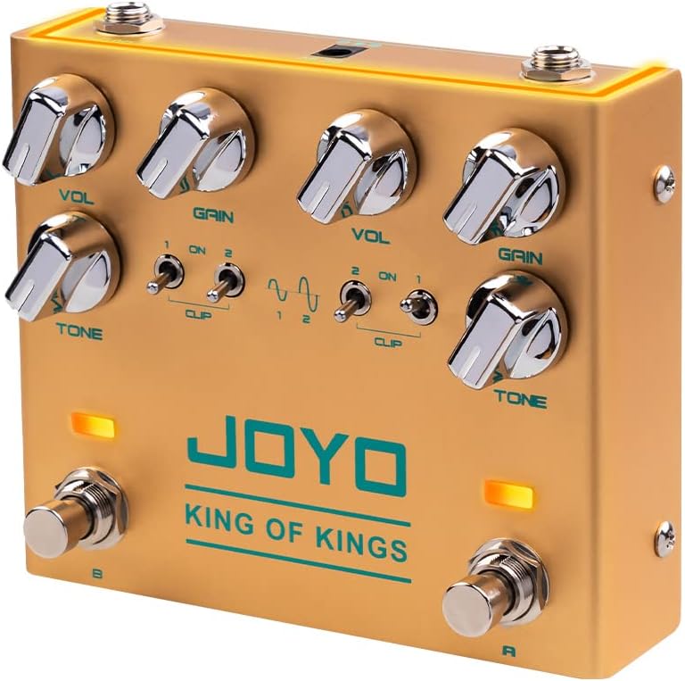 JOYO R-20 Dual Crunch Pure Analog Overdrive Effect Pedal and JF-22 Orange Amplifier Simulator Distortion Pedal