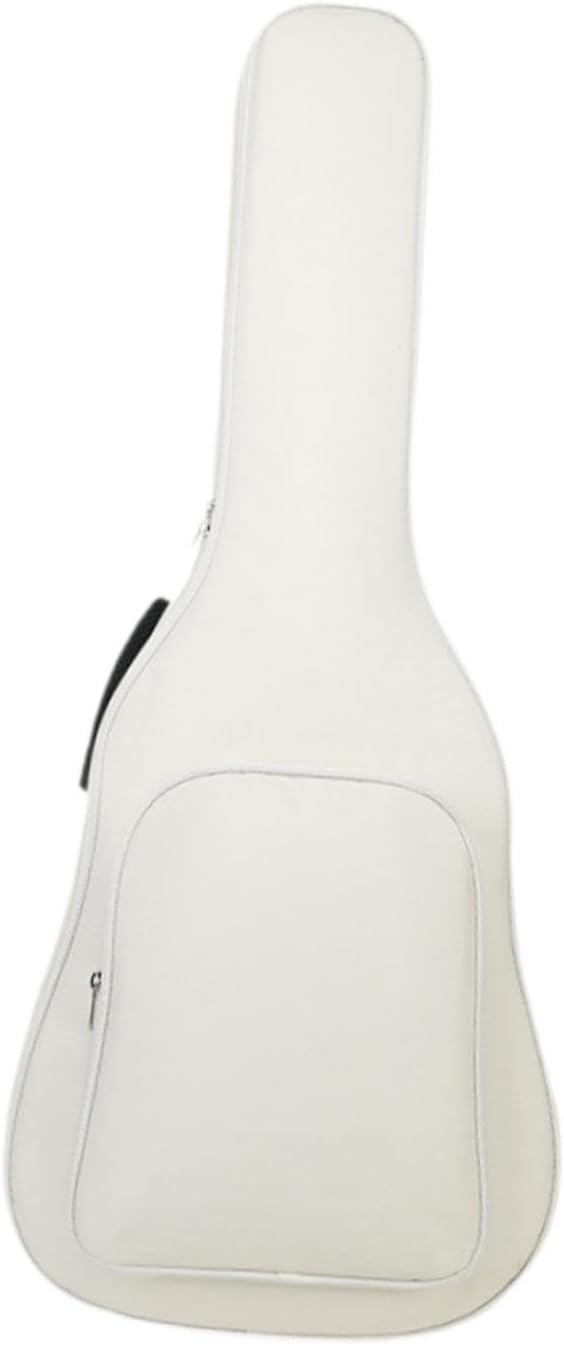 Electric Guitar Bag Carrying Bag 41 inch Professional Electric Guitar Gear Bag Travel Case Acoustic Guitar Case for Stage, White