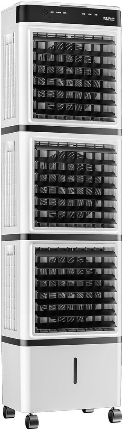 Portable Air Conditioners,Evaporative Air Cooler, Swamp Cooler with 14L Tank, Remote, Oscillation Cooling Fan with 3 Speeds, 12H Timer, Tower Fan for Room Office Garage Indoor Outdoor Use(126cm(49.6in