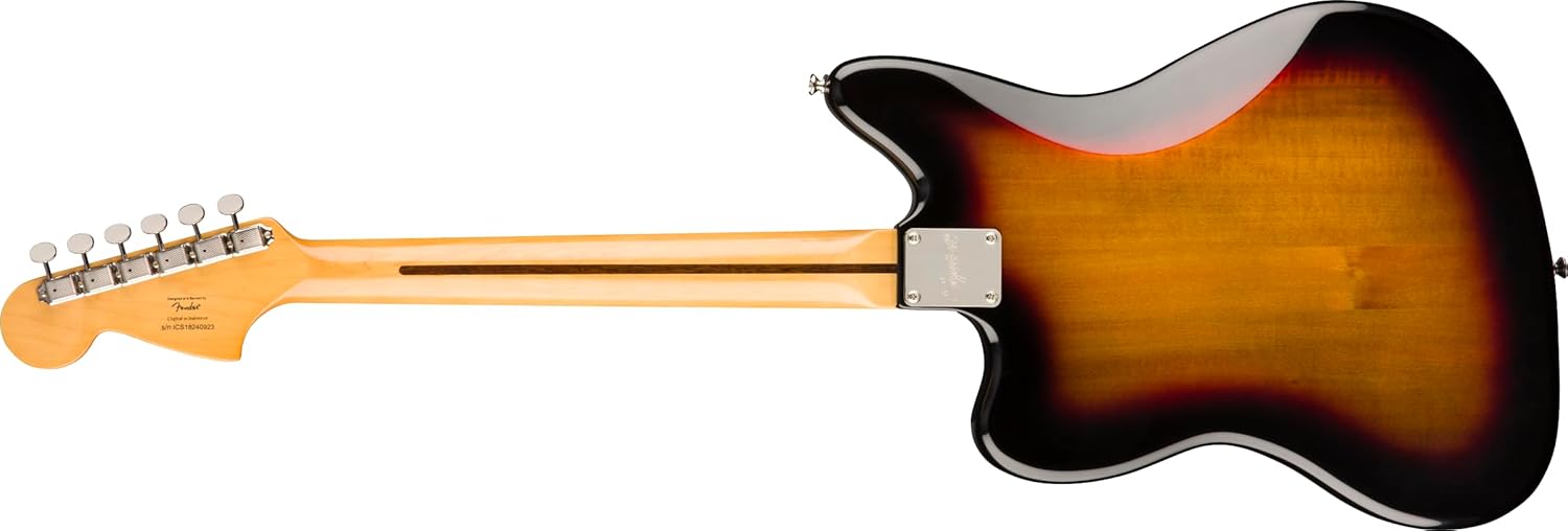 Squier Classic Vibe 70s Jaguar Electric Guitar, with 2-Year Warranty, 3-Color Sunburst, Laurel Fingerboard