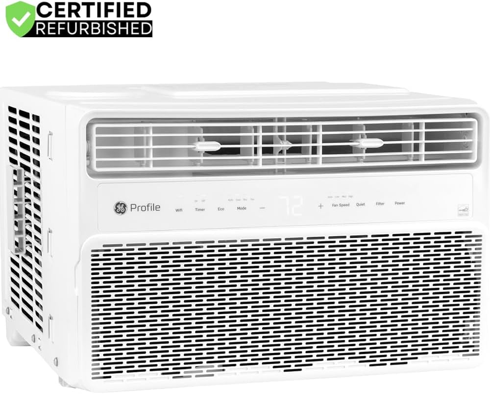 GE PWDV08WWF PROFILE 8,000BTU Inverter Window Air Conditioner (Renewed)