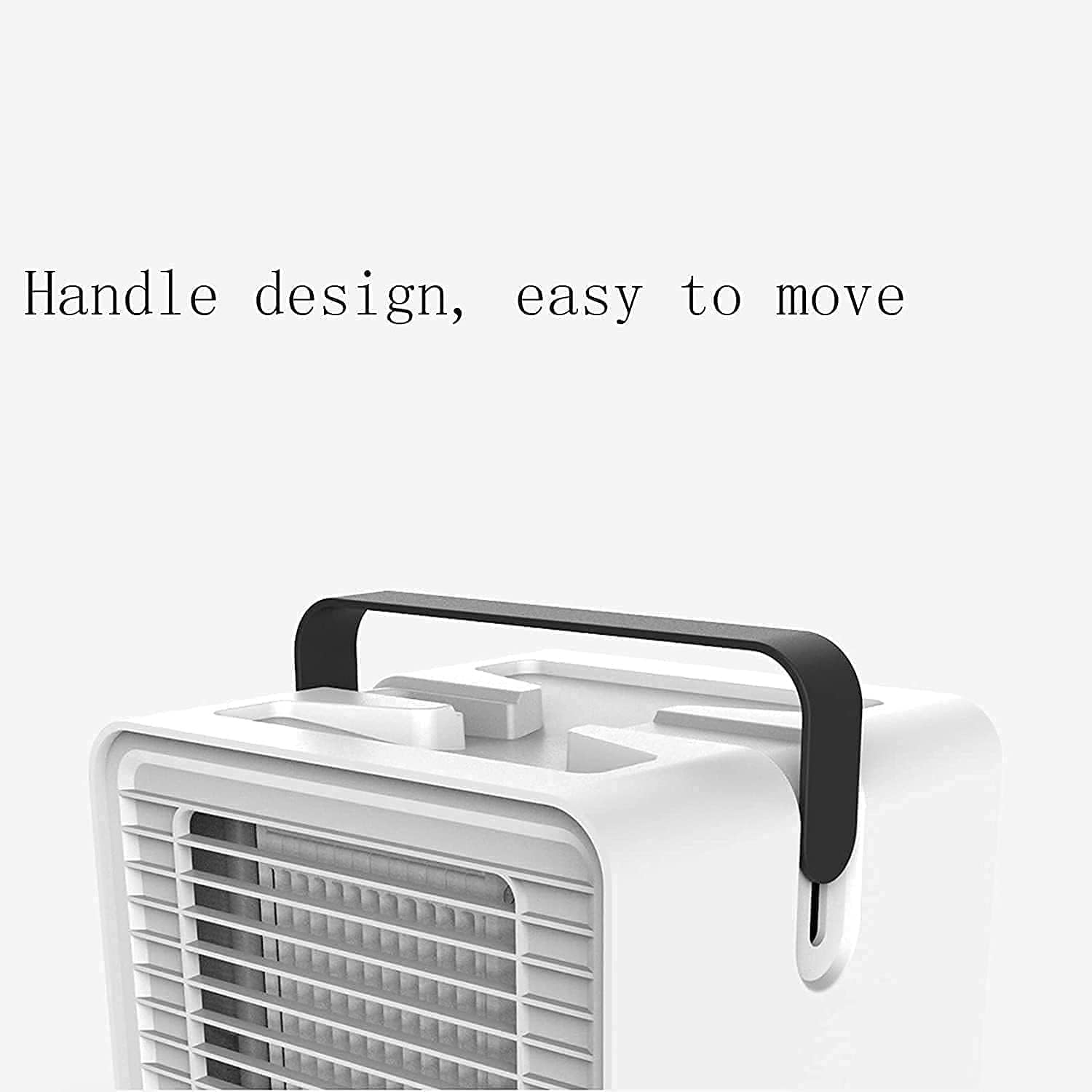 Portable Air Conditioner Personal Air Cooler USB Cooling Fan 150ML Water Tank, 3 Speeds/Modes Small Air Conditioner for Bedroom Home Office (Color : White)