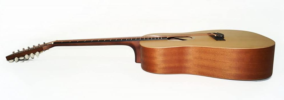 Ukrainian 12 Strings Acoustic Guitar, Trembita made in Ukraine, Rare Musical Instrument, Natural Wood. Excellent Sound, Steel Strings