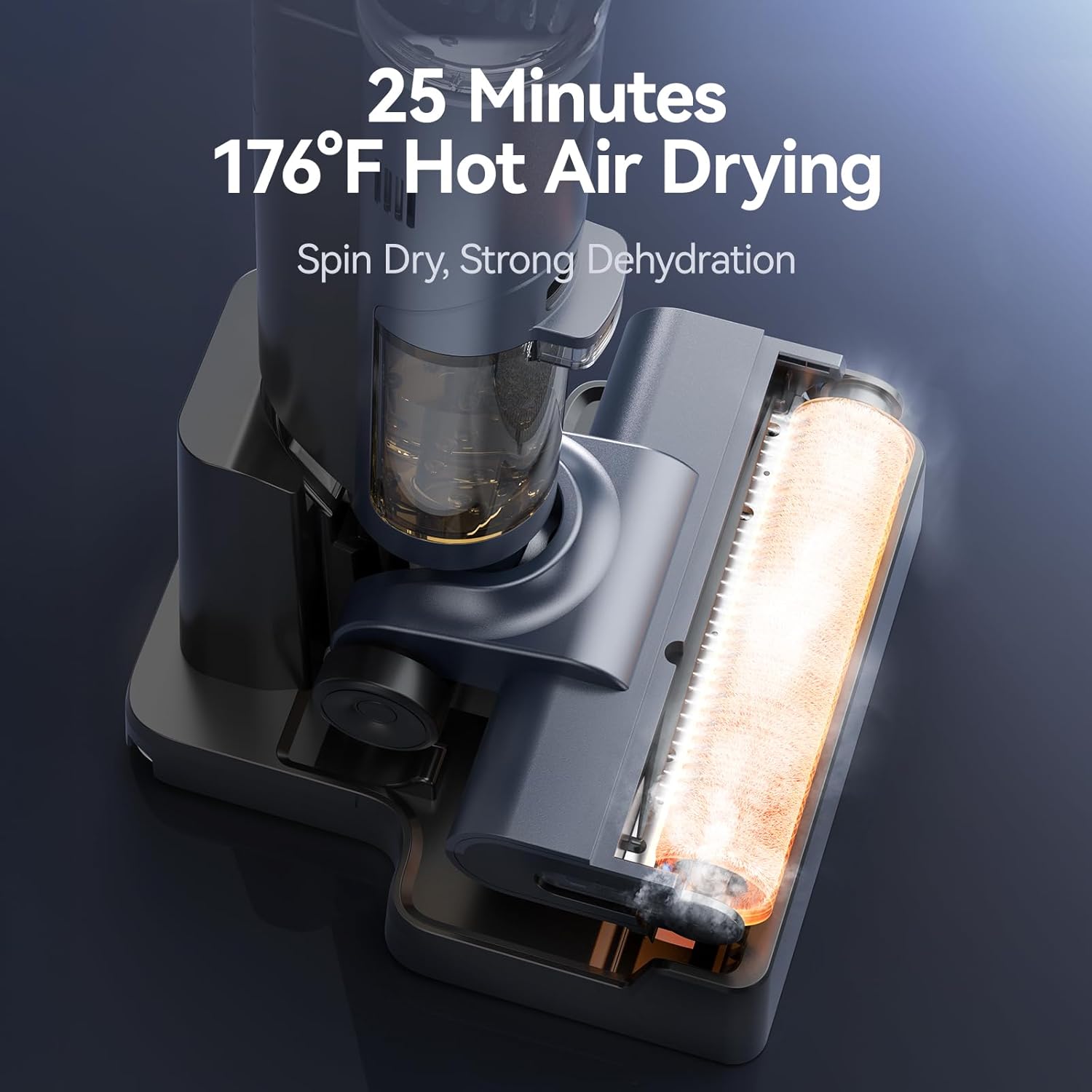 JONR ED12 PRO Wet Dry Vacuum Cleaner,Vacuum Mop, Three Sided Cleaning,Hot Water Self-Cleaning,Hot Air Drying,Tangle-Free,Smart Hard Floor Cleaner Machine with Powerful Suction