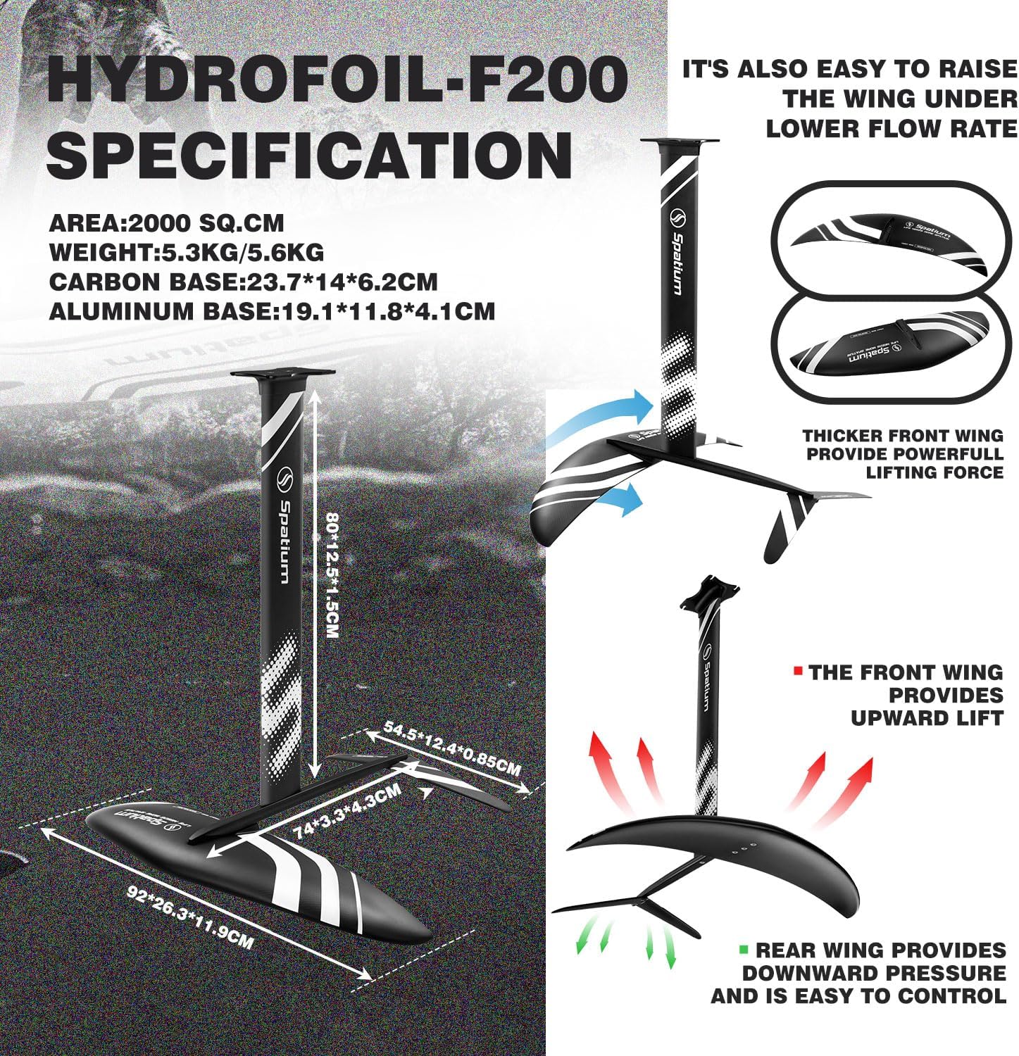 Wind Wingfoil and Hydrofoil Board with Hydrofoil Inflatable Hydrofoil Board with Inflatable Wind Wing Foil and Hydrofoil Inflatable Windfoil Hydrofoil Surfboard for Outdoor Water Sports