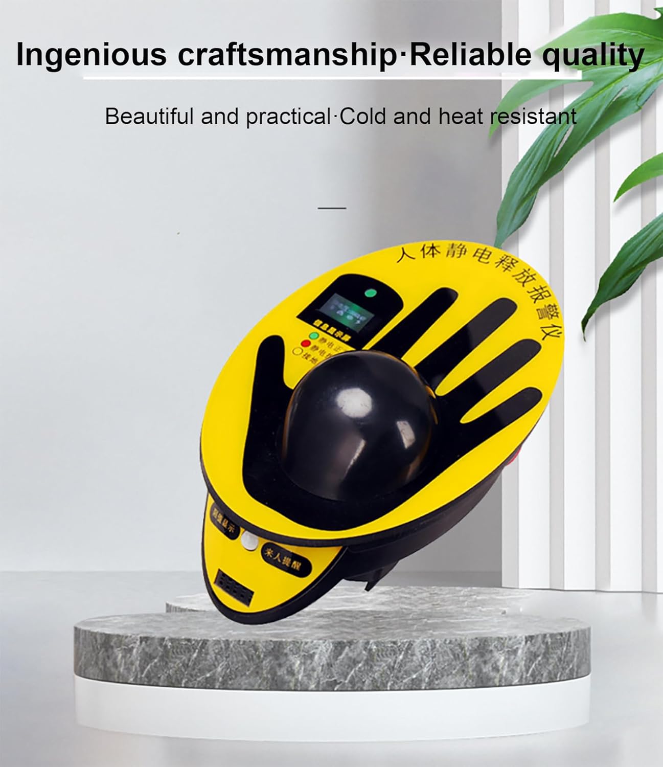 Human Body Static Tester - Digital Display Static Elimination Releaser with Explosion-Proof Discharge Alarm for Gas Stations and Production Workshops