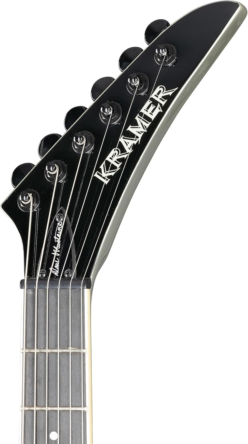 Kramer Dave Mustaine Vanguard, Silver Metallic with Case