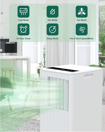 GAOMON White 8000 BTU Conditioner Portable air