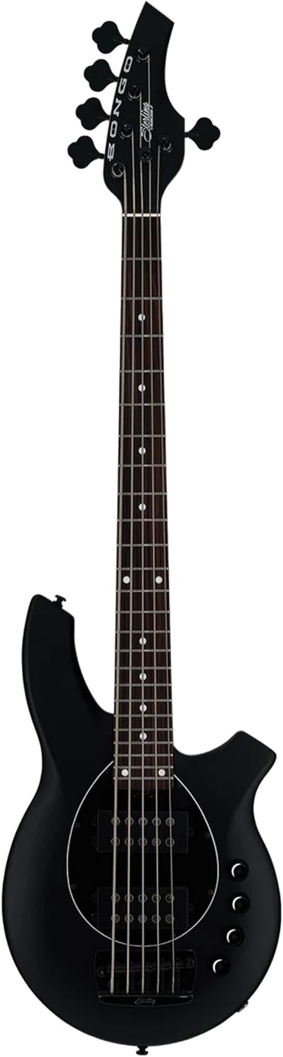 Sterling By Music Man Bongo 5 Electric 5-string Bass Guitar - Stealth Black