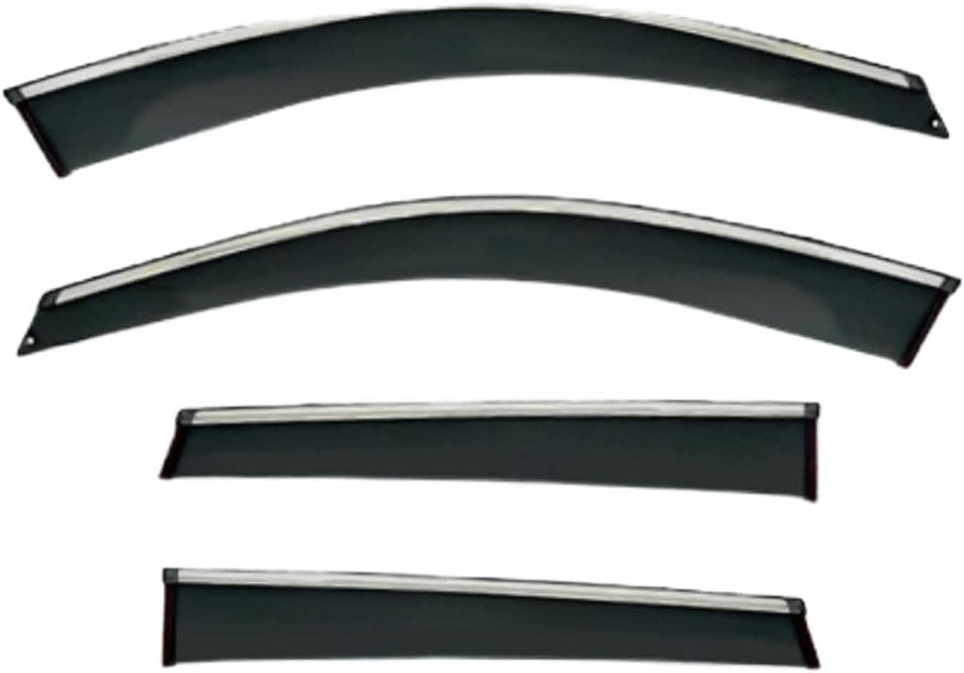 Window Deflectors for Great Wall Haval H5 MK1 2010-2020, Sun Rain Guard Window Visors Vent Shades with Bright Stripes Car Accessories