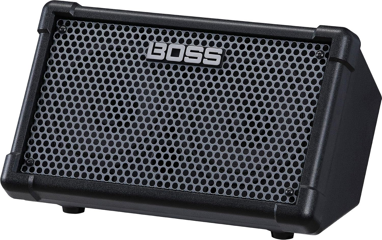 Boss Cube Street II Battery Powered Stereo Amplifier - Black Bundle with Gearlux Instrument Cable, XLR Cable and Roland Picks