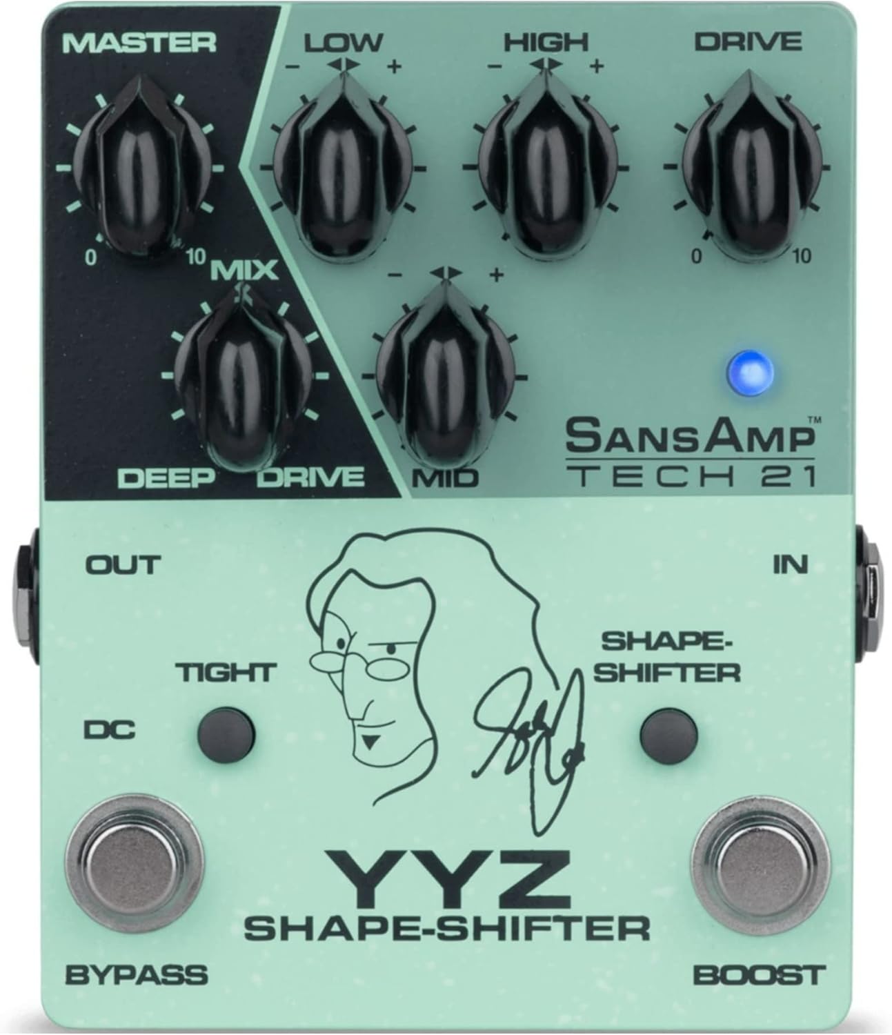 Tech 21 YYZ Geddy Lee Shape-shifter Signature SansAmp Pedal