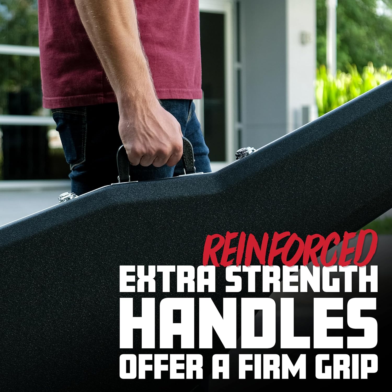 Gator Cases Deluxe ABS Molded Guitar Case for Acoustic Guitars, Fits Yamaha APX Style Acoustic Guitars (GC-APX)