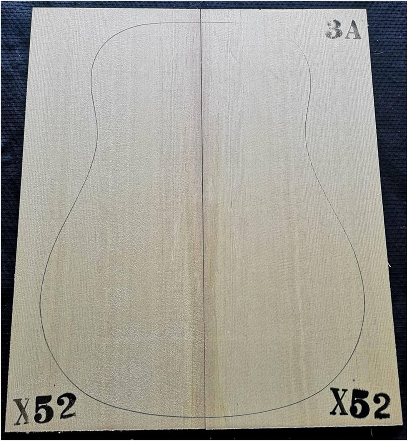 FLFL Spruce Guitar Veneer Guitar Panel Wool Board Making Wood Unfinished Guitar Kit (Color : 8)