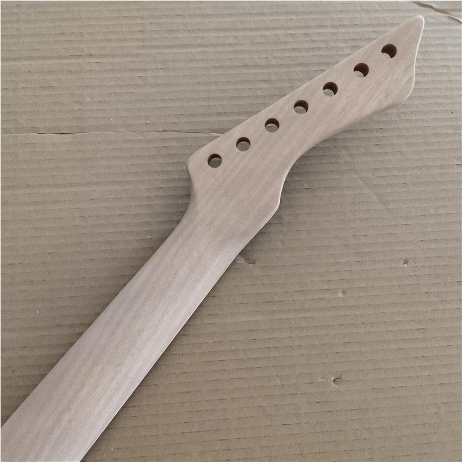 Unfinished Reverse Head 7 String Electric Guitar Neck Mahogany 24 Fret Rosewood Fingerboard Electric Guitar Neck