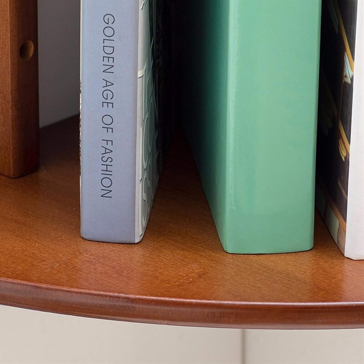 Bookshelf 2-Tier Wall Mount Corner Shelves Wall Mounted Open Book Shelf Space Saving Decorative Shelves for Home and Office Space(A)