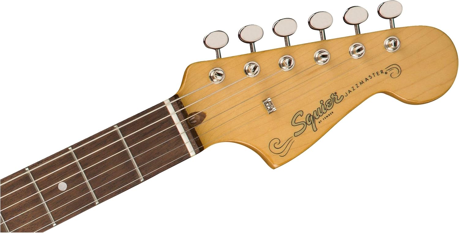 Fender Squier Classic Vibe '60s Jazzmaster - Sonic Blue Bundle with Gig Bag, Instrument Cable, Tuner, Strap, Strings, Picks, and Austin Bazaar Instructional DVD