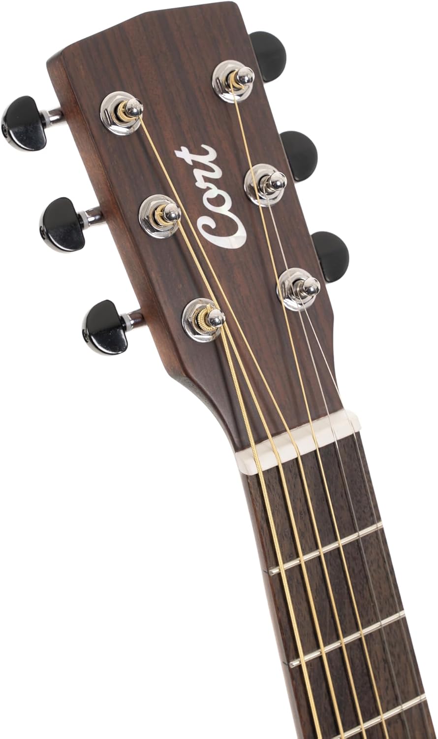 Cort EARTHGO-OP Earth Go HyVibe H2 Acoustic Electric Guitar Open Pore Natural w/Bag