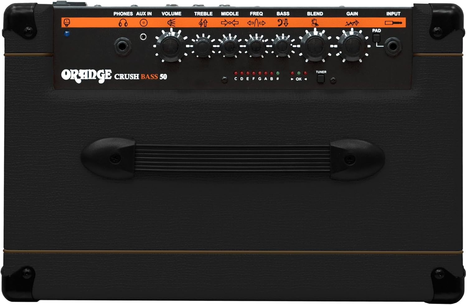 Orange Crush Bass 50W Bass Guitar Combo Amp, Black
