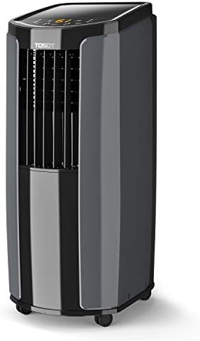 TOSOT 10,200BTU (6,200 BTU SACC) Portable Air Conditioner, Smart Wifi Control, AC Unit with Dehumidifier, Fan, Window Kit for Easy Installation, Cool Rooms Up to 400 Square Feet, Shiny Series