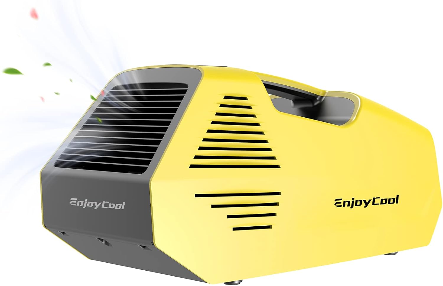 Portable Air Conditioners, 220W Low Power Consumption, 24VDC, Tent Air Conditioner 2380BTU, Fast Cooling AC for Van and RV, Camping Tent, Fishing, Car, Truck, Outdoor, Indoor (Yellow)
