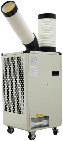 Industrial Air Conditioner 9180 BTU/h Outdoor Indoor Spot Mobile Air Cooler 350-450m³/h Commercial Aircon 110V 1000W